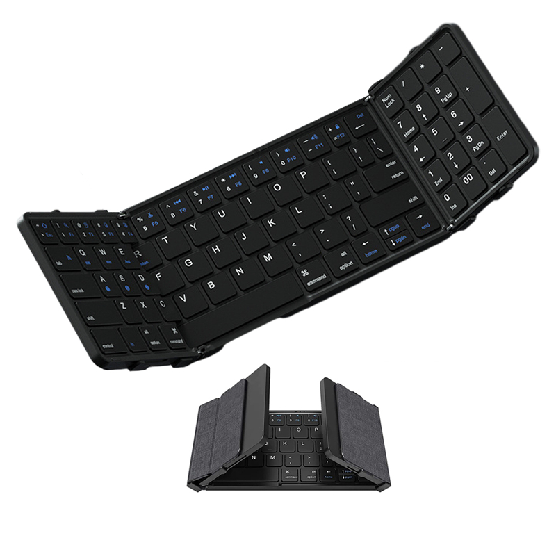 Gaming Keyboard Budget - Foldable Bluetooth Keyboard with Numeric Keypad