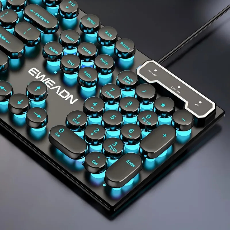 Gaming Keyboard Mechanical Wireless - Retro Punk Mechanical Feel Keyboard Mouse
