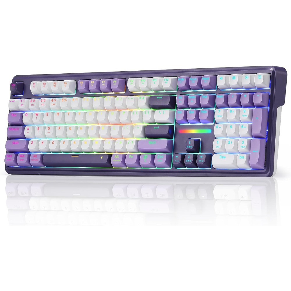Gaming Keyboard No Noise - Wireless RGB Mechanical Gaming Keyboard with