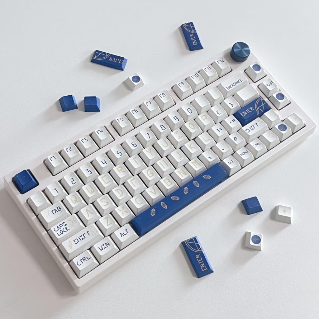 Keyboard Gaming Blue Switch - 132 Keys Constellation Cherry Profile PBT