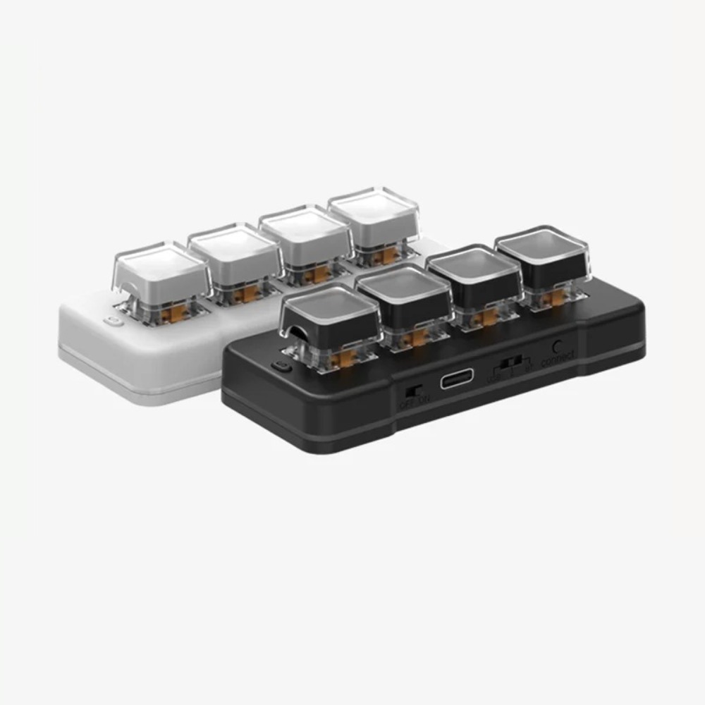 Gaming Keyboard Mini Mechanical - MK424Pro 4-Key Wireles Mini Keyboard Customized