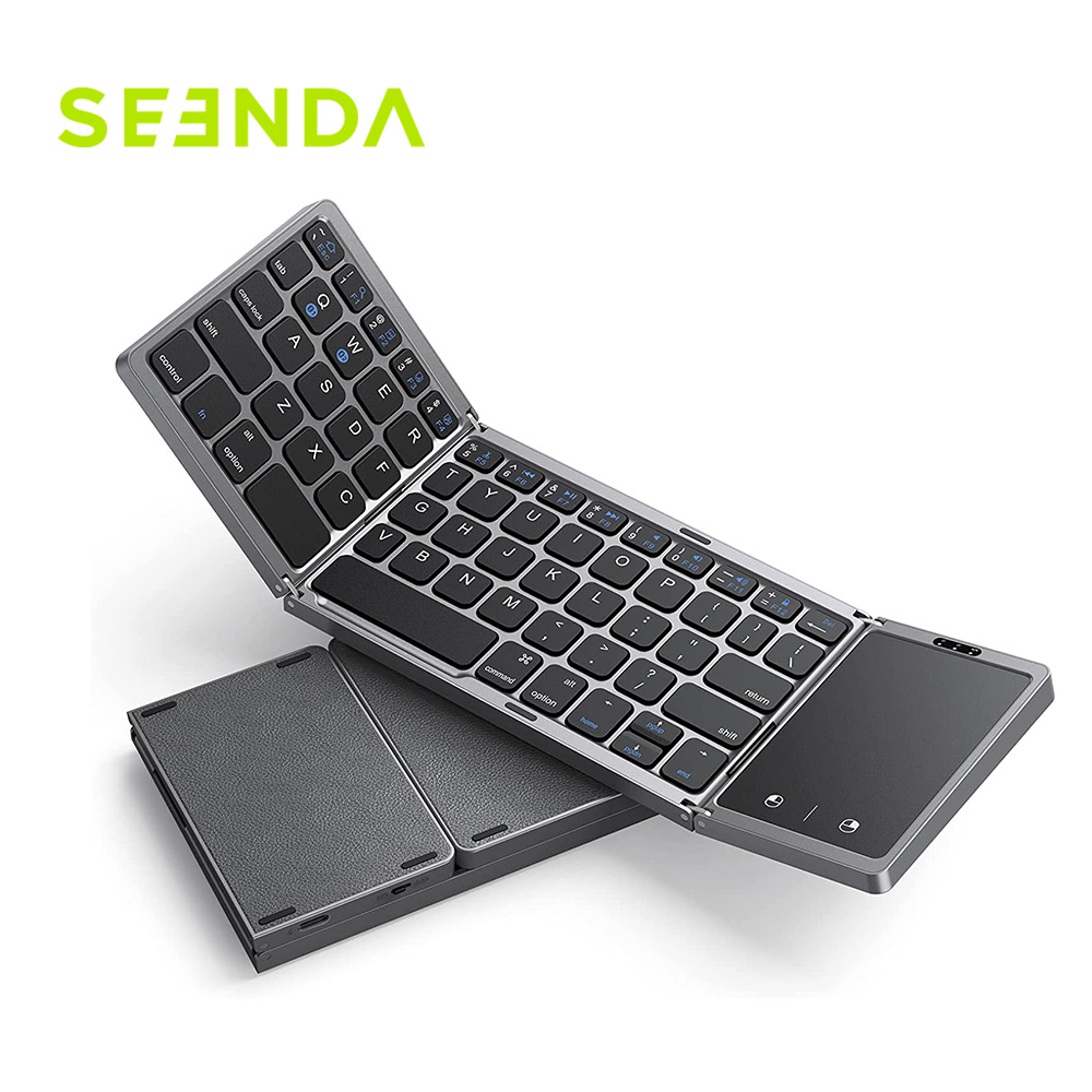 Gaming Keyboard Budget - Seenda Foldable Wireless Bluetooth Keyboard Rechargeable