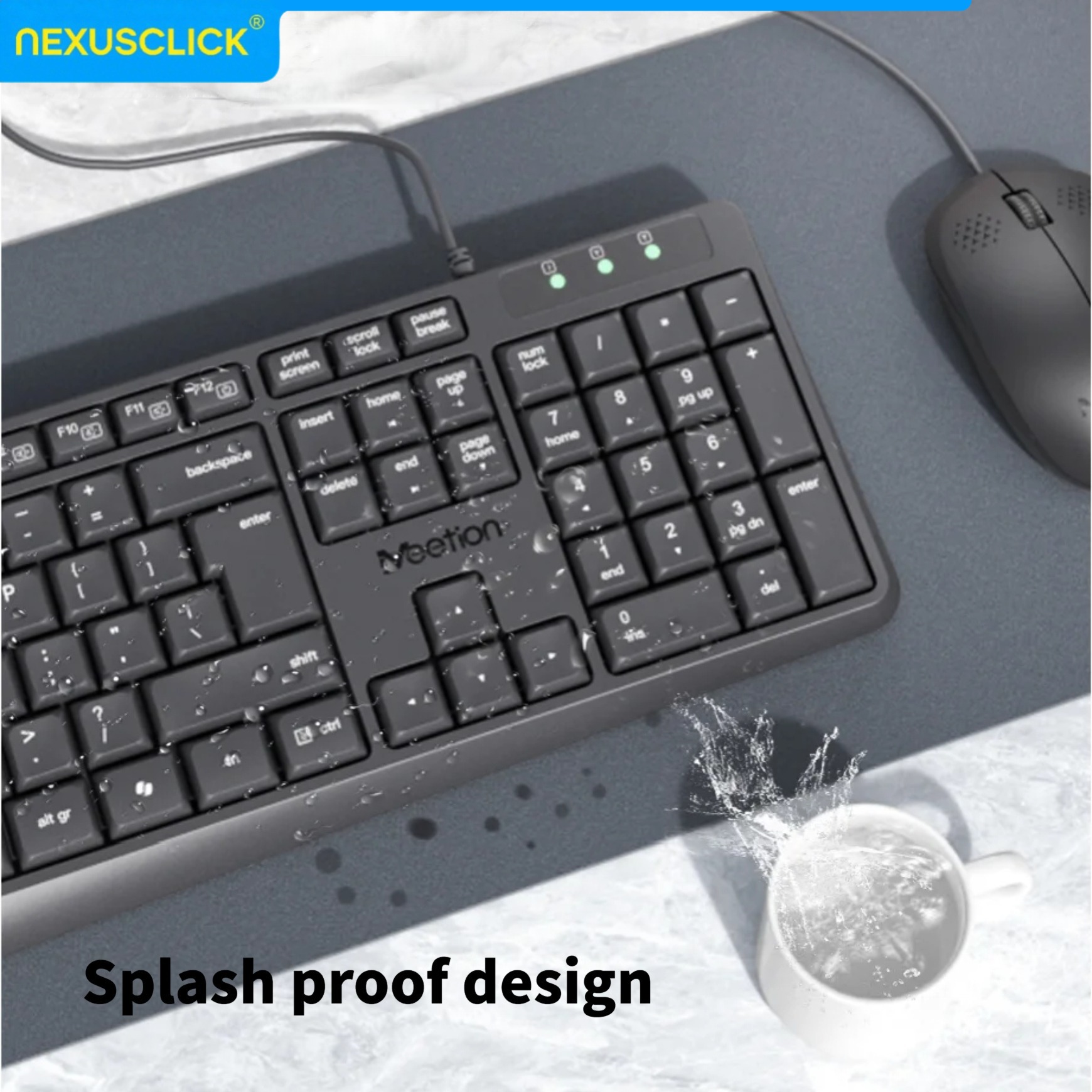 NexusClick Arabic English Wire - огляд і ціна Gaming Keyboard That Is Quiet