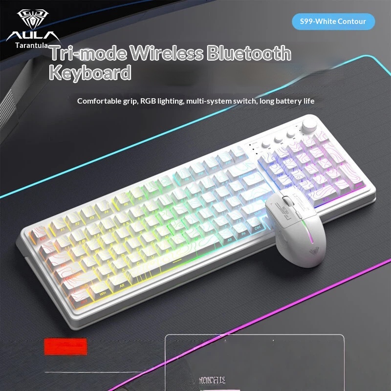 AULA S99 Keyboard Mouse Combo  - огляд і ціна Gaming Keyboard That Is Quiet
