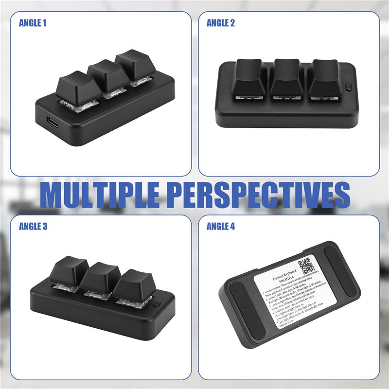 MK321 Progammable Macro Mini K - огляд і ціна Gaming Keyboard Mini Mechanical
