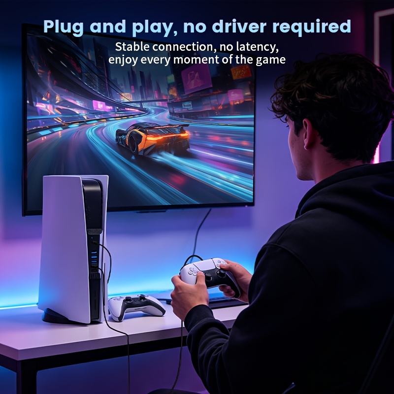 5 in 1 USB Hub for PS5 Console - огляд і ціна Gaming Keyboard Splitter