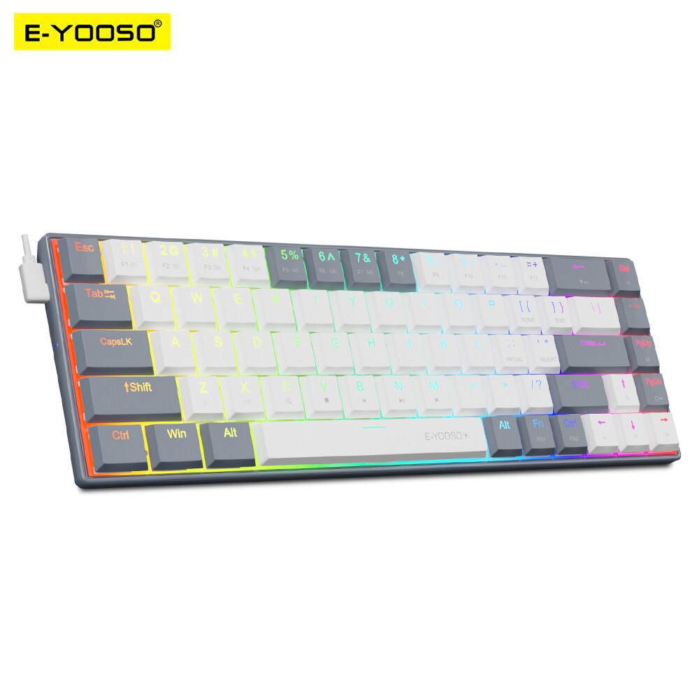 E-YOOSO A68 RGB Mini Slim USB  - огляд і ціна Gaming Keyboard Budget