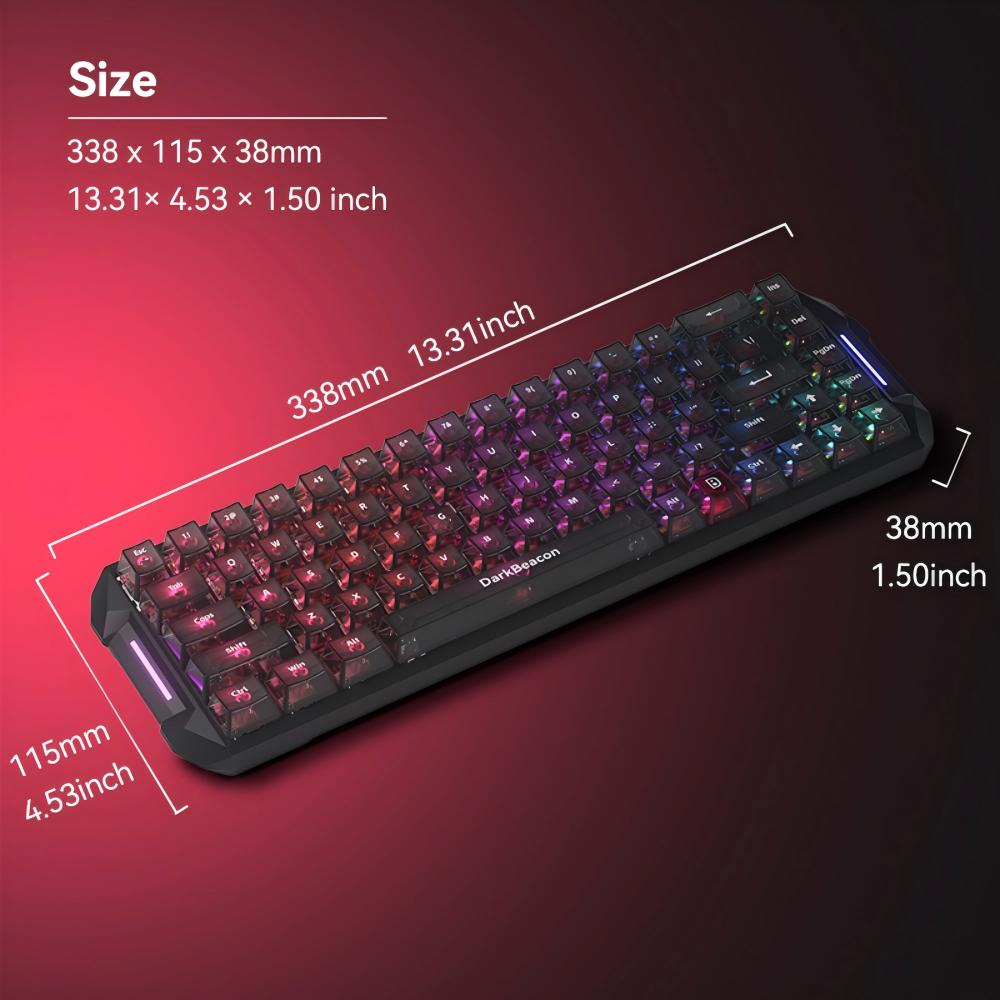 DarkBeacon Blade 68 Wired Sile - огляд і ціна Gaming Keyboard That Is Quiet