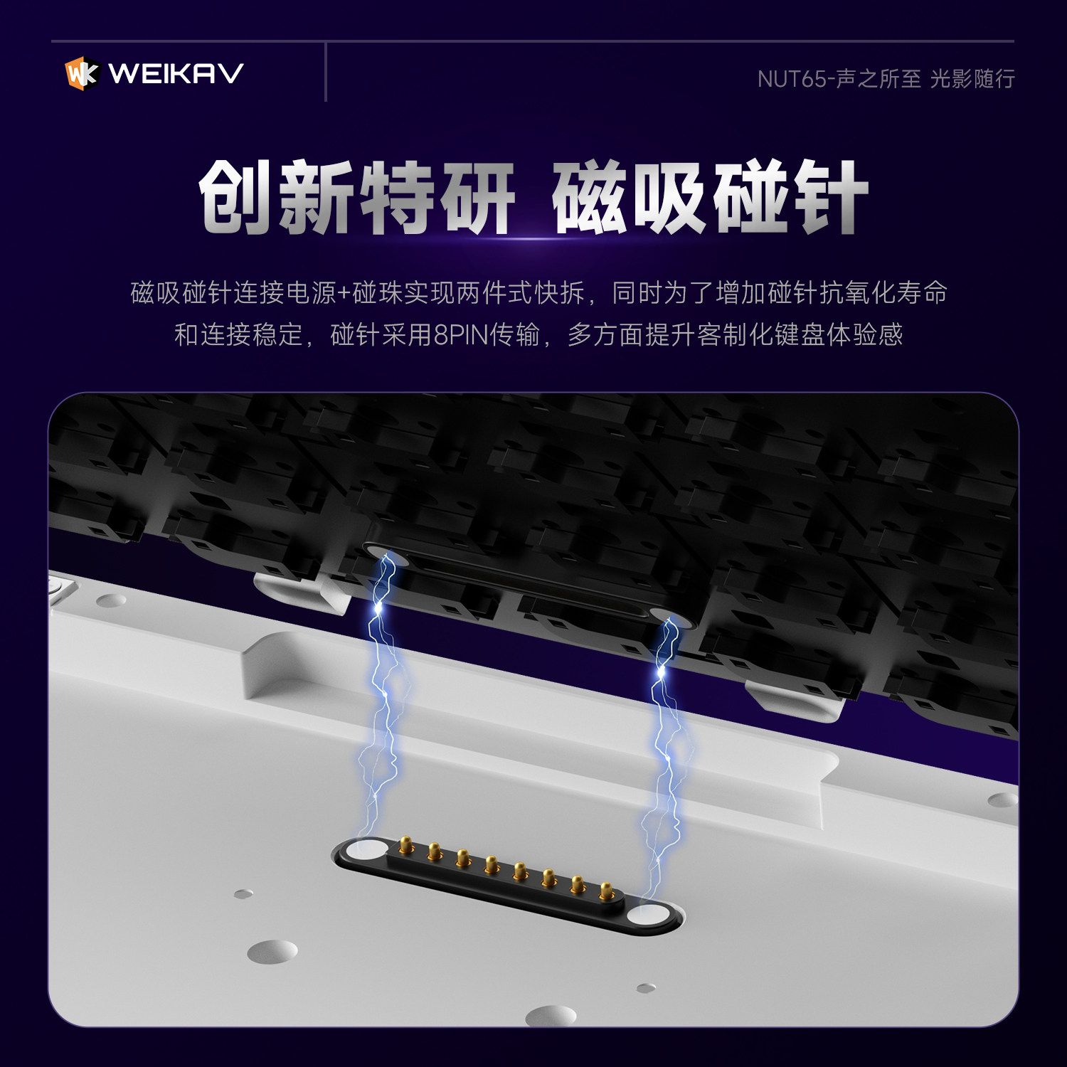 New Weikav Nut65 Aluminum Mech - огляд і ціна Gaming Keyboard Mechanical Wireless