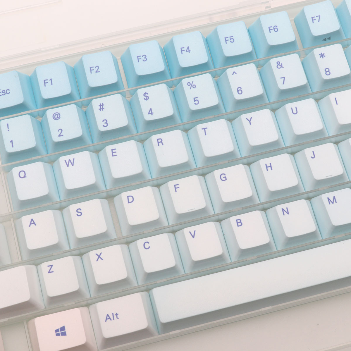 87 Keys Frost Blue Keycaps Che - огляд і ціна Keyboard Gaming Blue Switch