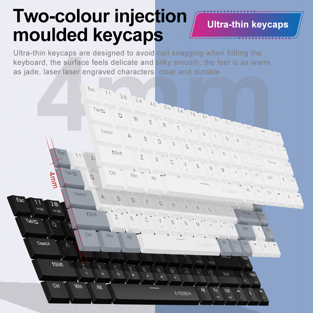 E-YOOSO A68 RGB Mini Slim USB  - огляд і ціна Gaming Keyboard Budget