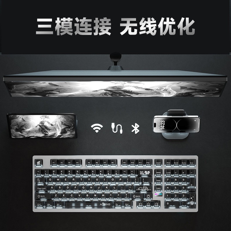 Weika Max102 Aluminum Case Wir - огляд і ціна Gaming Keyboard Mechanical Wireless