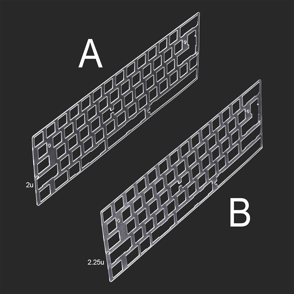 60 64 GH60 Left Shift 2X 2.25X - огляд і ціна Hot Swap Pcb