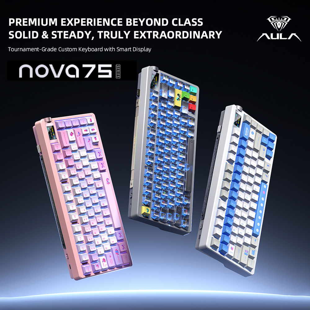 New AULA NOVA75 Wireless Mecha - огляд і ціна Gaming Keyboard Mini Mechanical