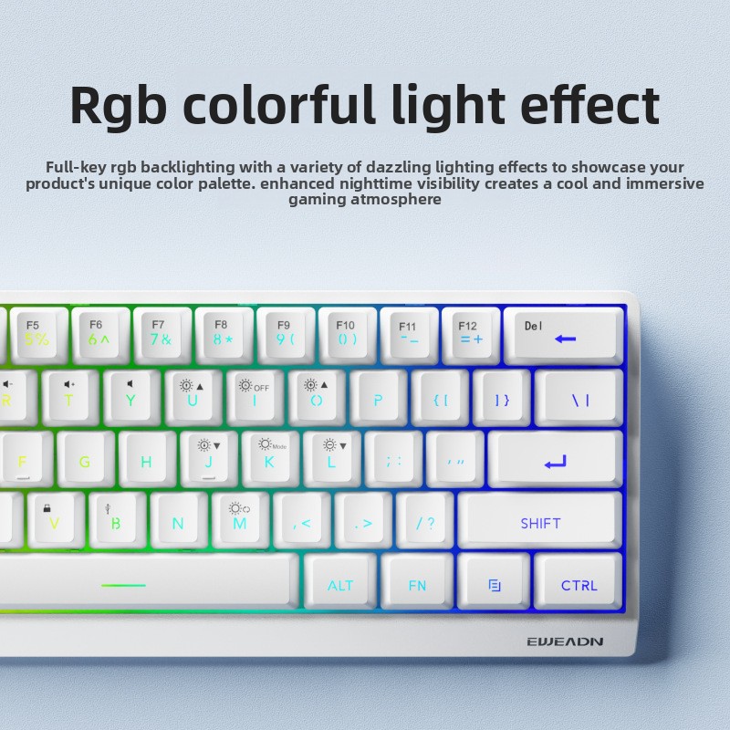 61 keys wireless Mini keyboard - огляд і ціна Gaming Keyboard No Noise