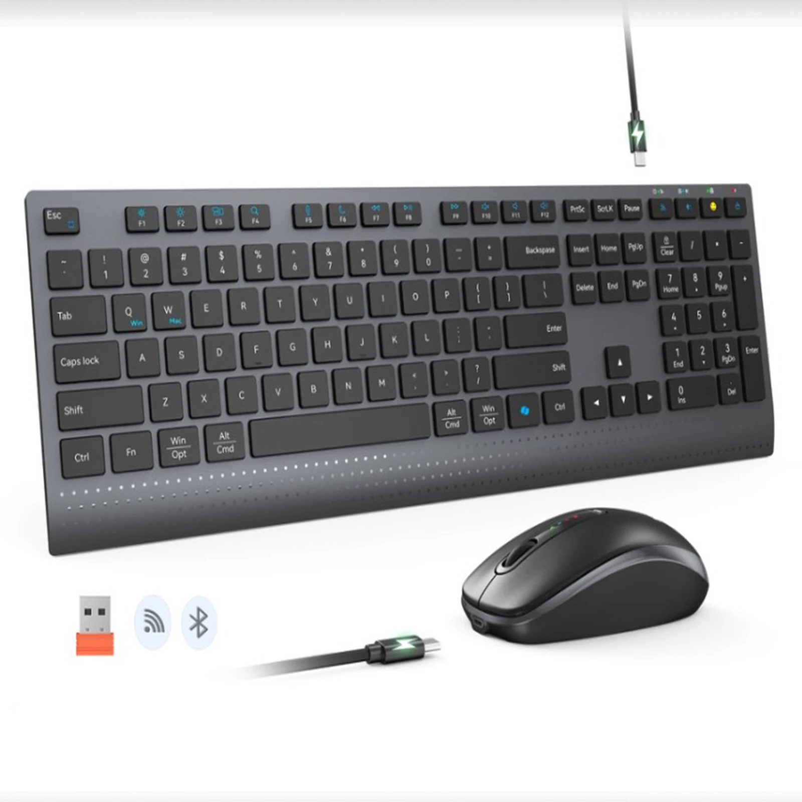 2.4G Bluetooth Dual-mode Wirel - огляд і ціна Gaming Keyboard And Mouse Combo Wireless