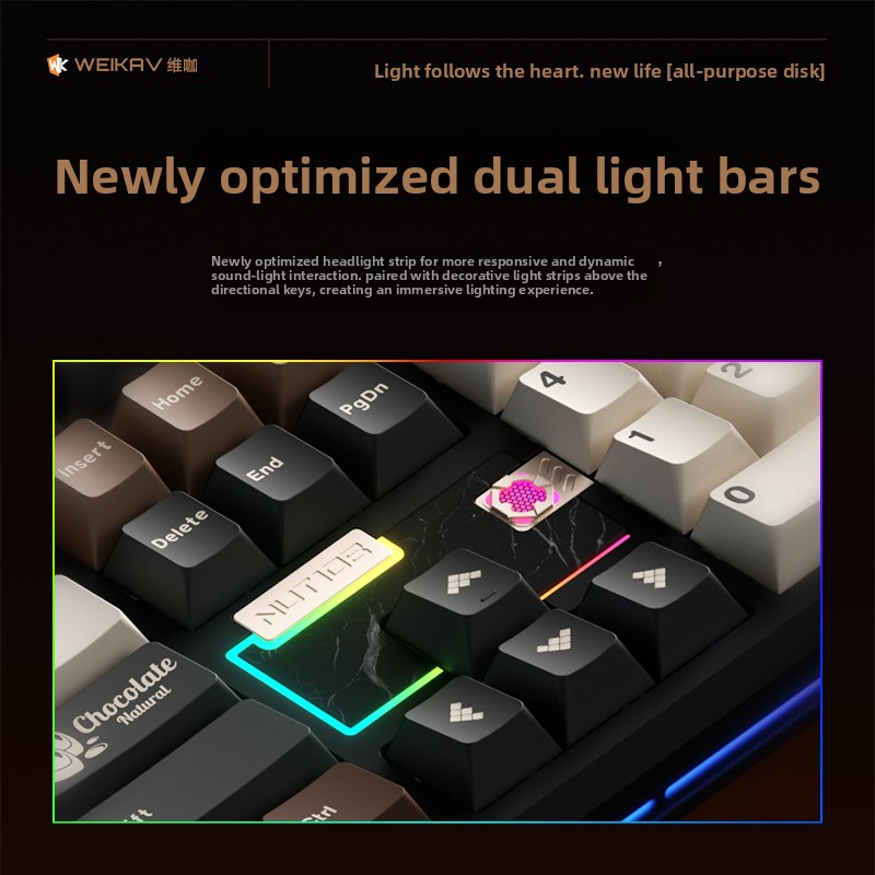 WEIKAV NUT108 Mechanical Keybo - огляд і ціна Gaming Keyboard Mechanical Wireless