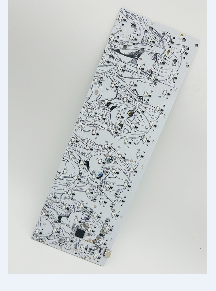 Hall Effect keyboard pcb colou - огляд і ціна Hot Swap Pcb