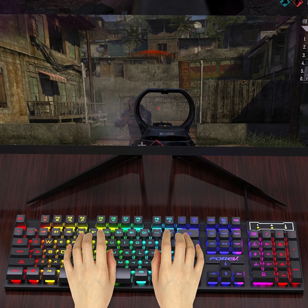 104 Keys Mechanical Feel Keybo - огляд і ціна Gaming Keyboard Budget
