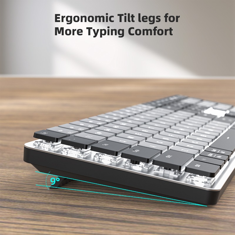 Bluetooth Dual-Mode Ultra-Thin - огляд і ціна Gaming Keyboard That Is Quiet