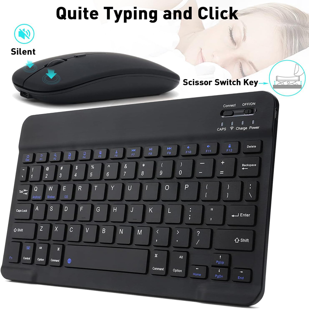 10 lnch  Wireless  Bluetooth M - огляд і ціна Gaming Keyboard And Mouse Wireless