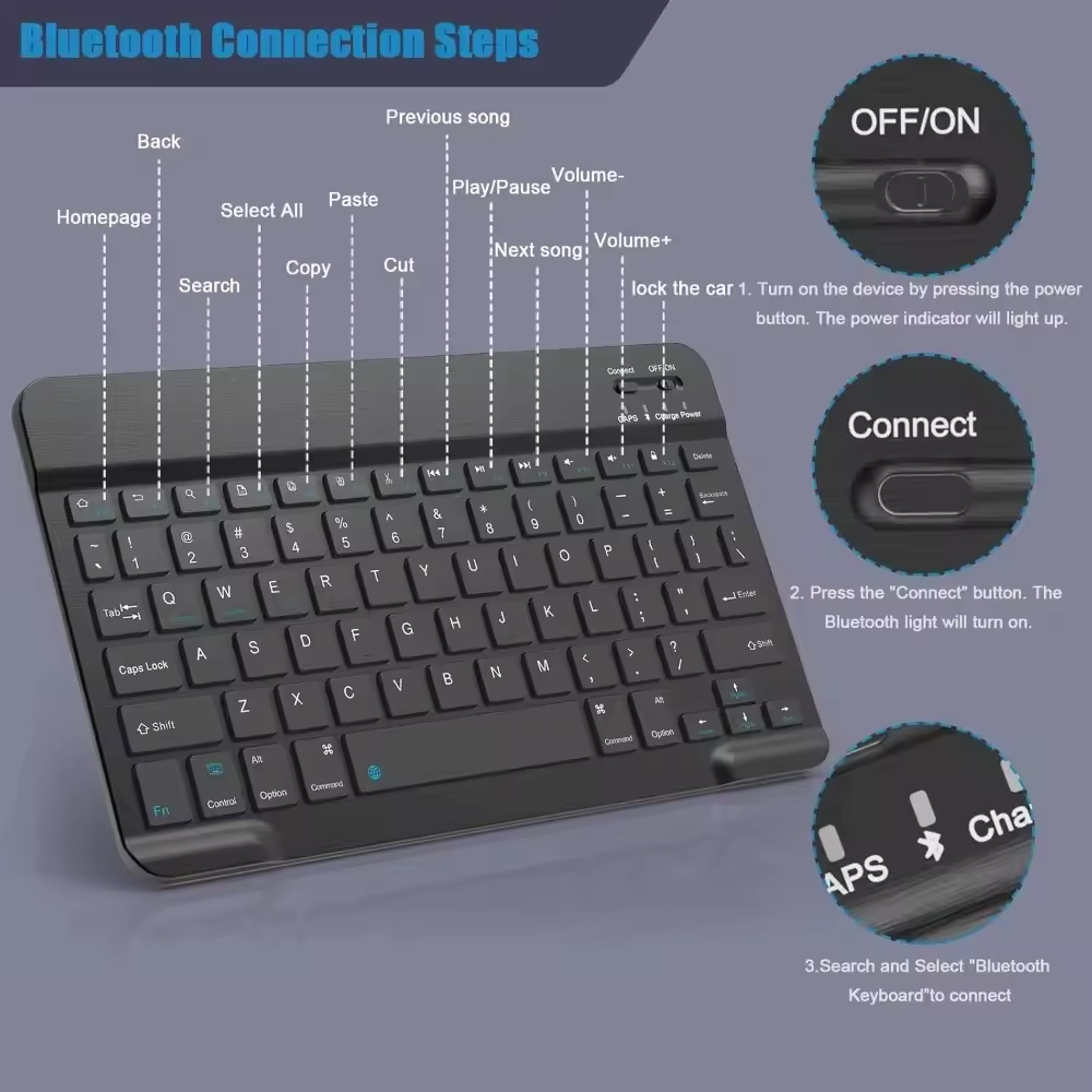 Bluetooth Wireless Keyboard Mo - огляд і ціна Gaming Keyboard And Mouse Wireless