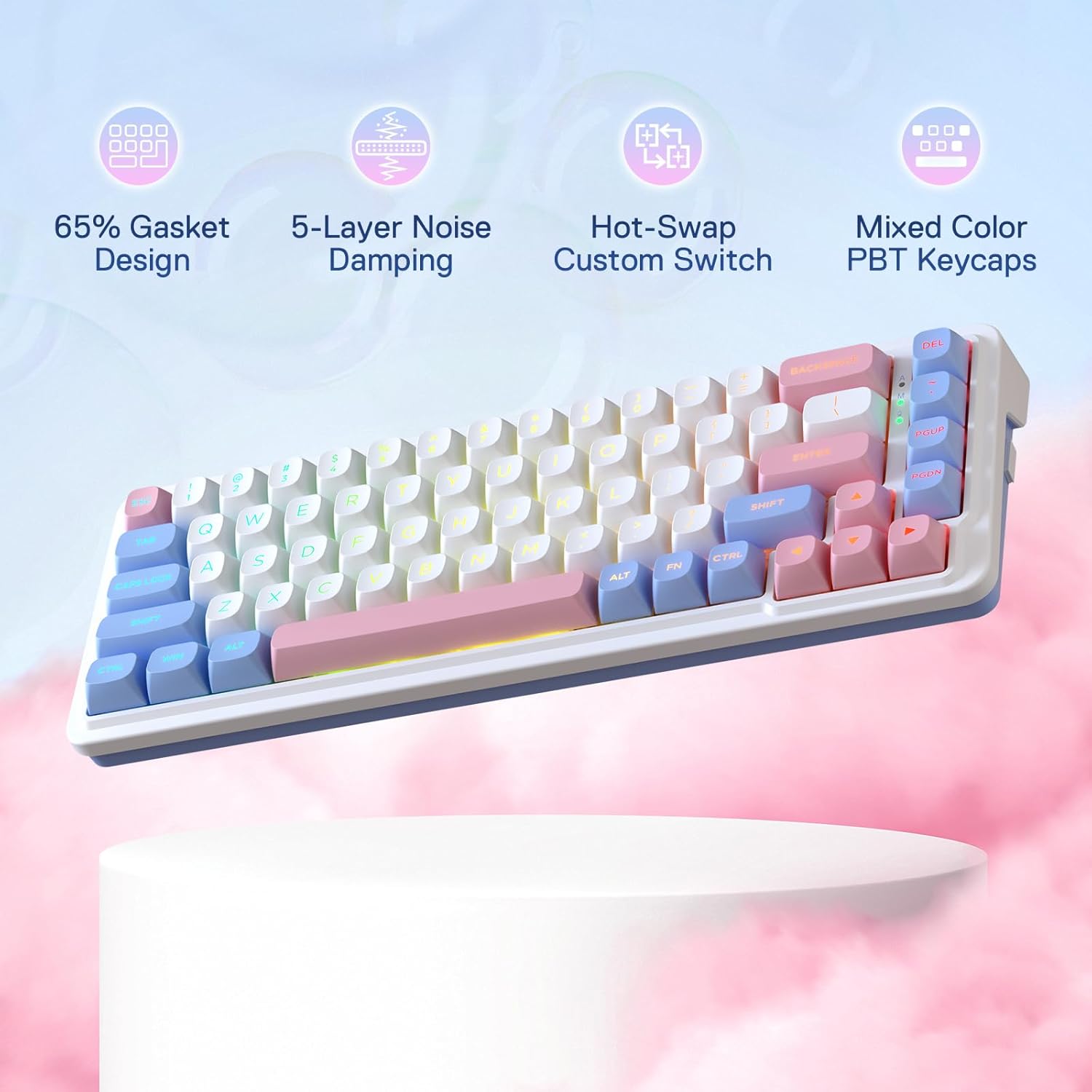 Redragon K709 PRO 65% Wireless - огляд і ціна Gaming Keyboard No Noise