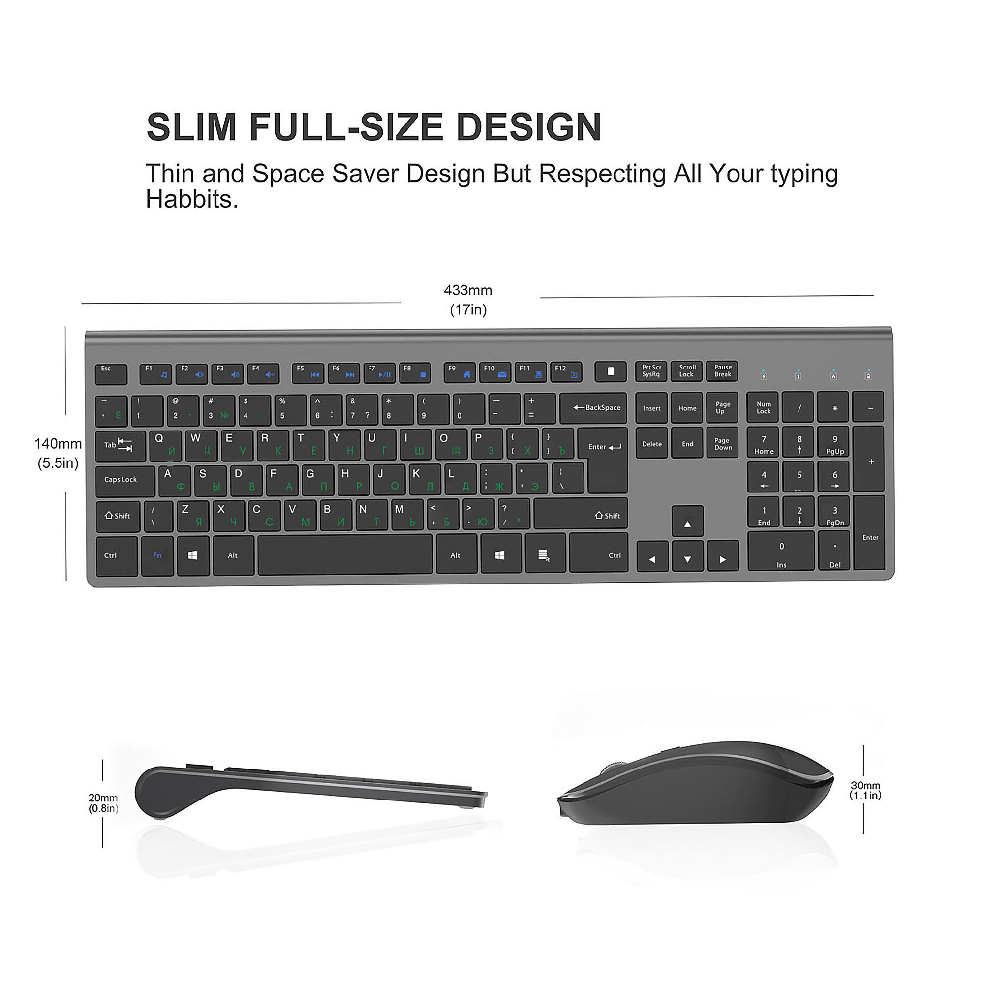 2.4G Rechargeable Wireless Key - огляд і ціна Gaming Keyboard And Mouse Wireless