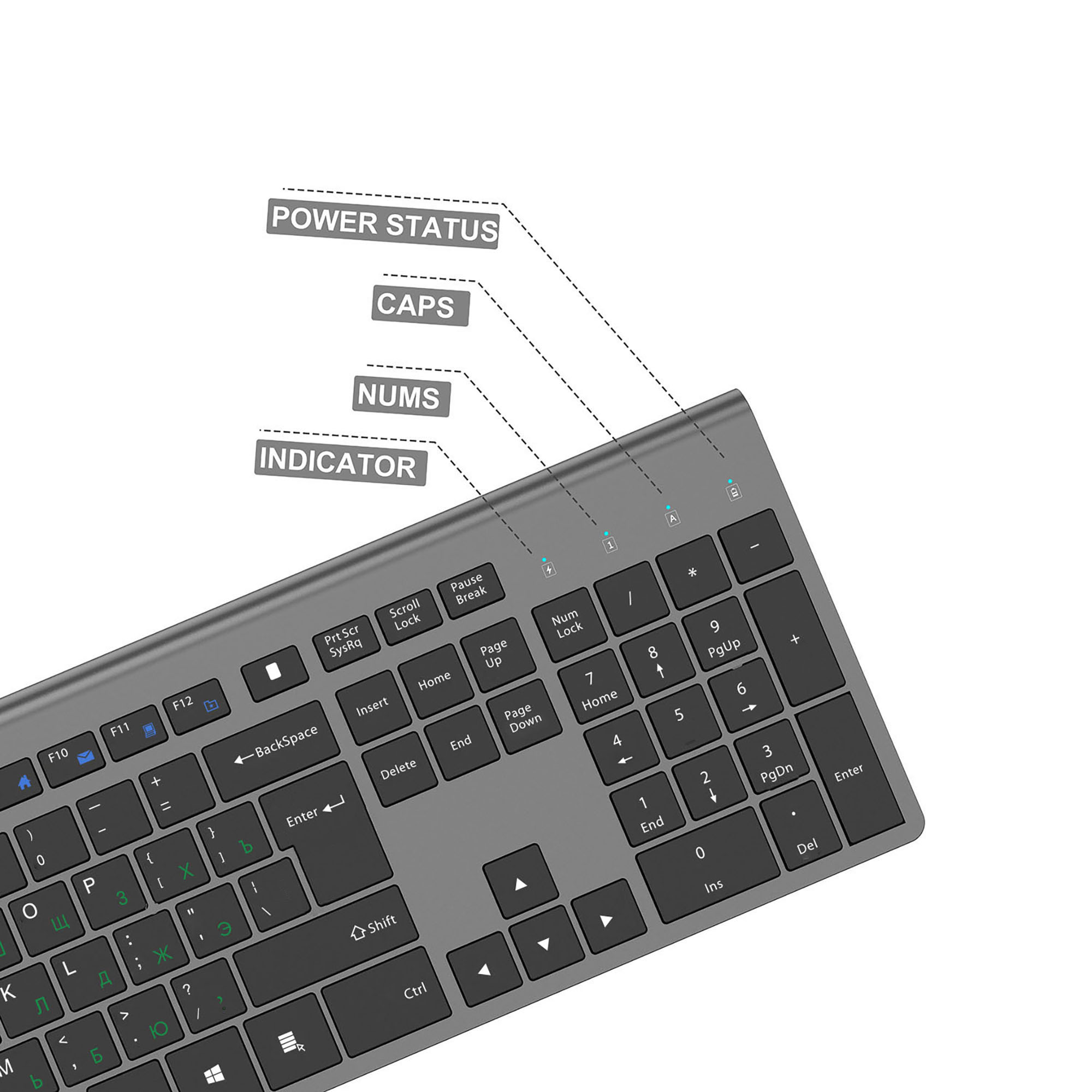 2.4G Rechargeable Wireless Key - огляд і ціна Gaming Keyboard And Mouse Wireless
