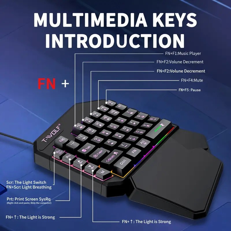 FocusOnPC TF900 2-in-1 Mobile  - огляд і ціна Gaming Keyboard Mini Mechanical