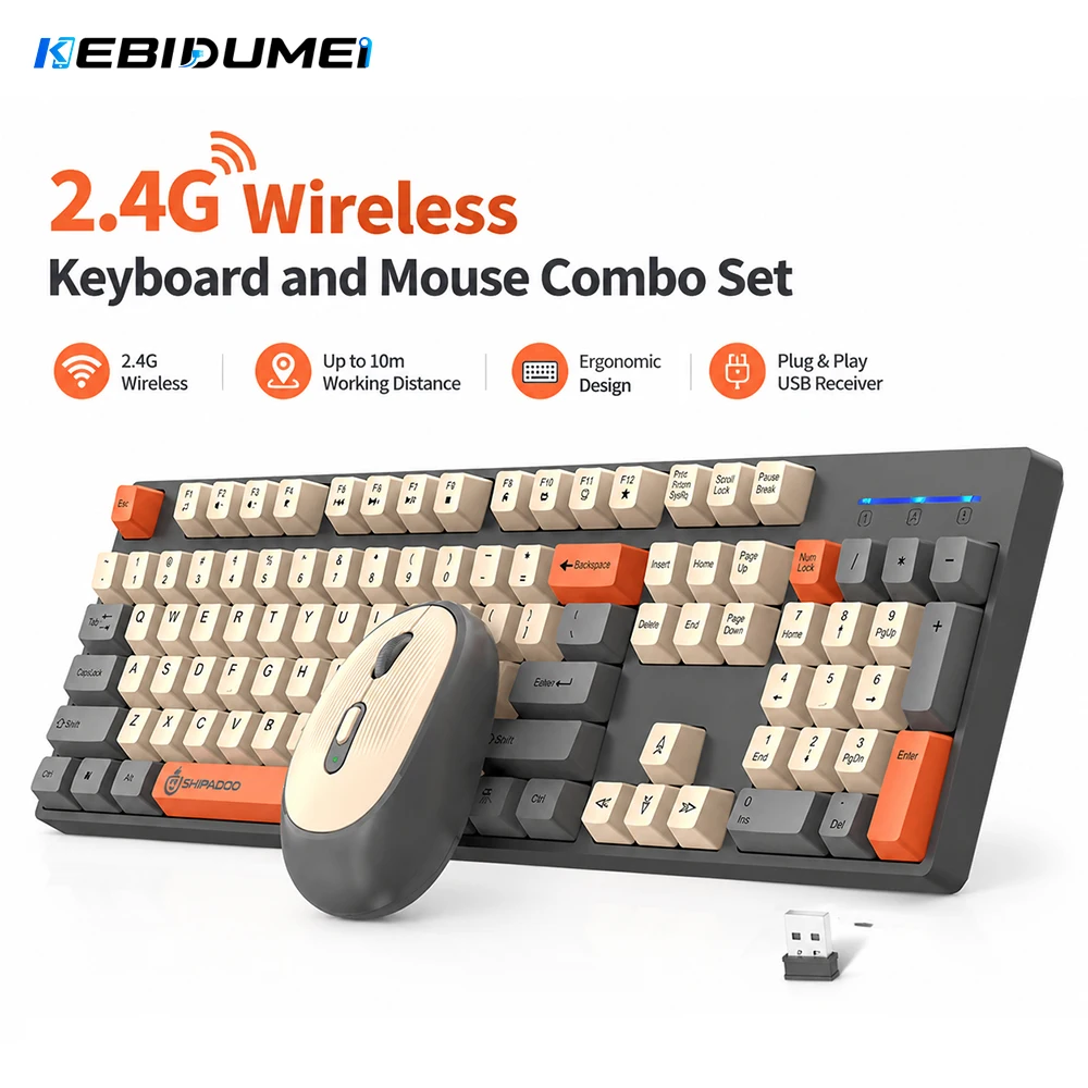 KEBIDUMEI 2.4G Wireless Keyboa - огляд і ціна Gaming Keyboard And Mouse Combo Wireless