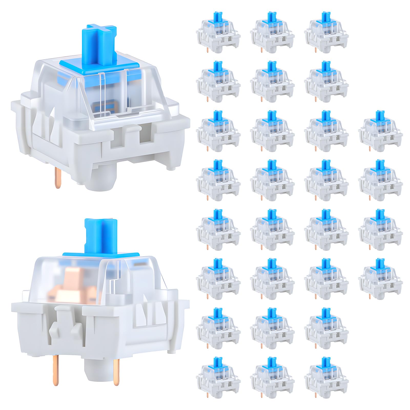30 PCS Mechanical Keyboard Swi - огляд і ціна Keyboard Gaming Blue Switch