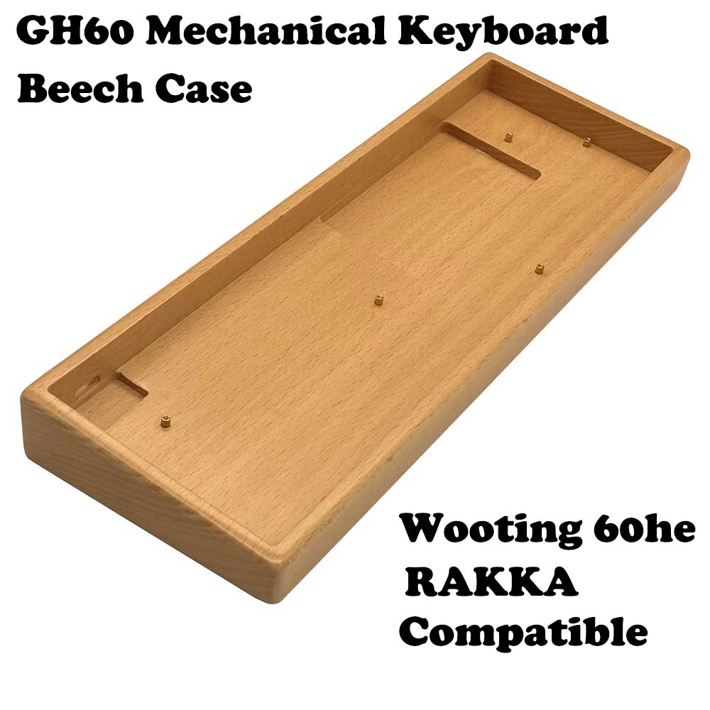 Walnut & Beech Wood 60% Keyboa - огляд і ціна Hot Swap Pcb