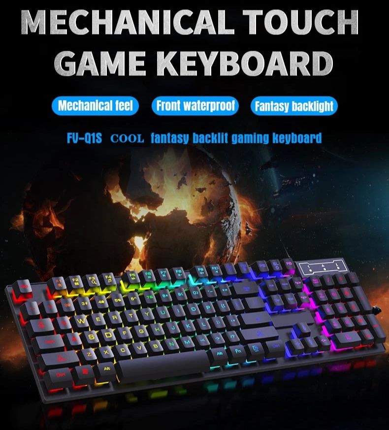 RGB Wired Mechanical Keyboard  - огляд і ціна Gaming Keyboard Budget