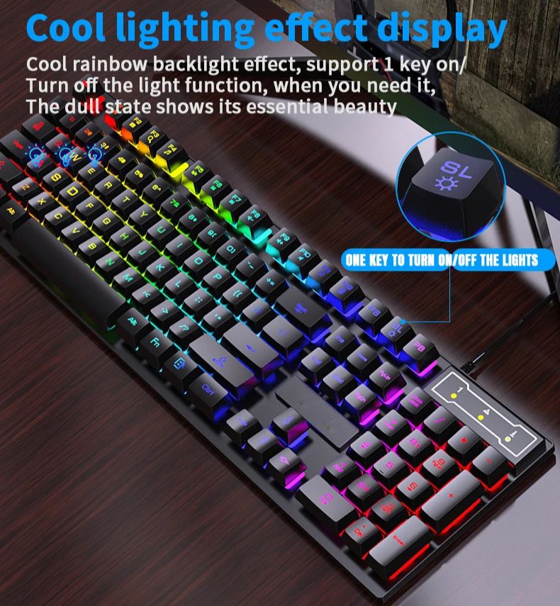 RGB Wired Mechanical Keyboard  - огляд і ціна Gaming Keyboard Budget