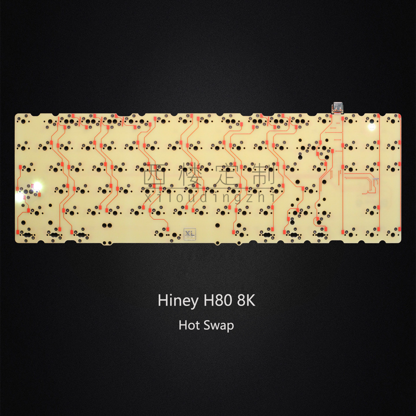8k hotswap PCB Hiney H80 with  - огляд і ціна Hot Swap Pcb