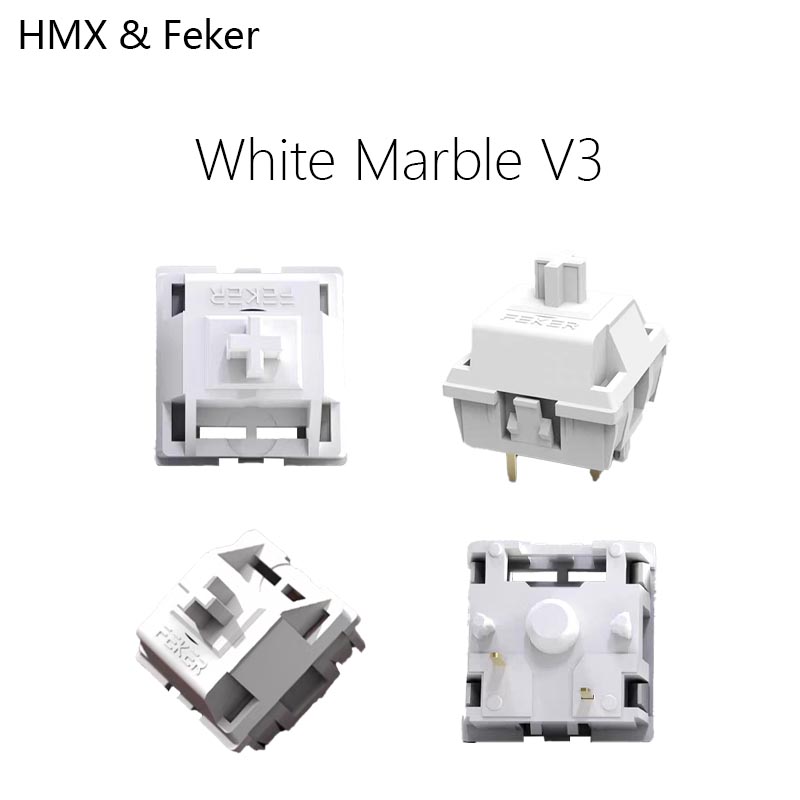 HMX Feker White Marble V3 Hot  - огляд і ціна Gaming Keyboard Mini Mechanical