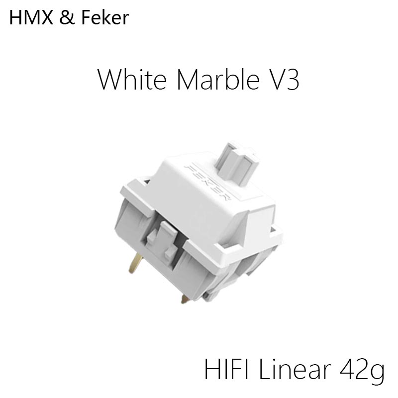 HMX Feker White Marble V3 Hot  - огляд і ціна Gaming Keyboard Mini Mechanical
