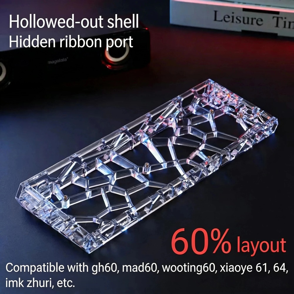 GH60 Keyboard Case Hollow Tran - огляд і ціна Hot Swap Pcb