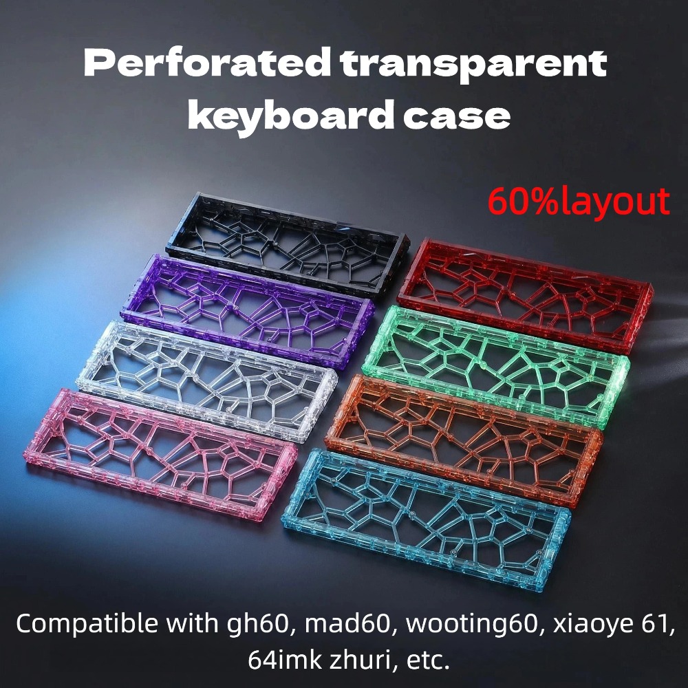 GH60 Keyboard Case Hollow Tran - огляд і ціна Hot Swap Pcb