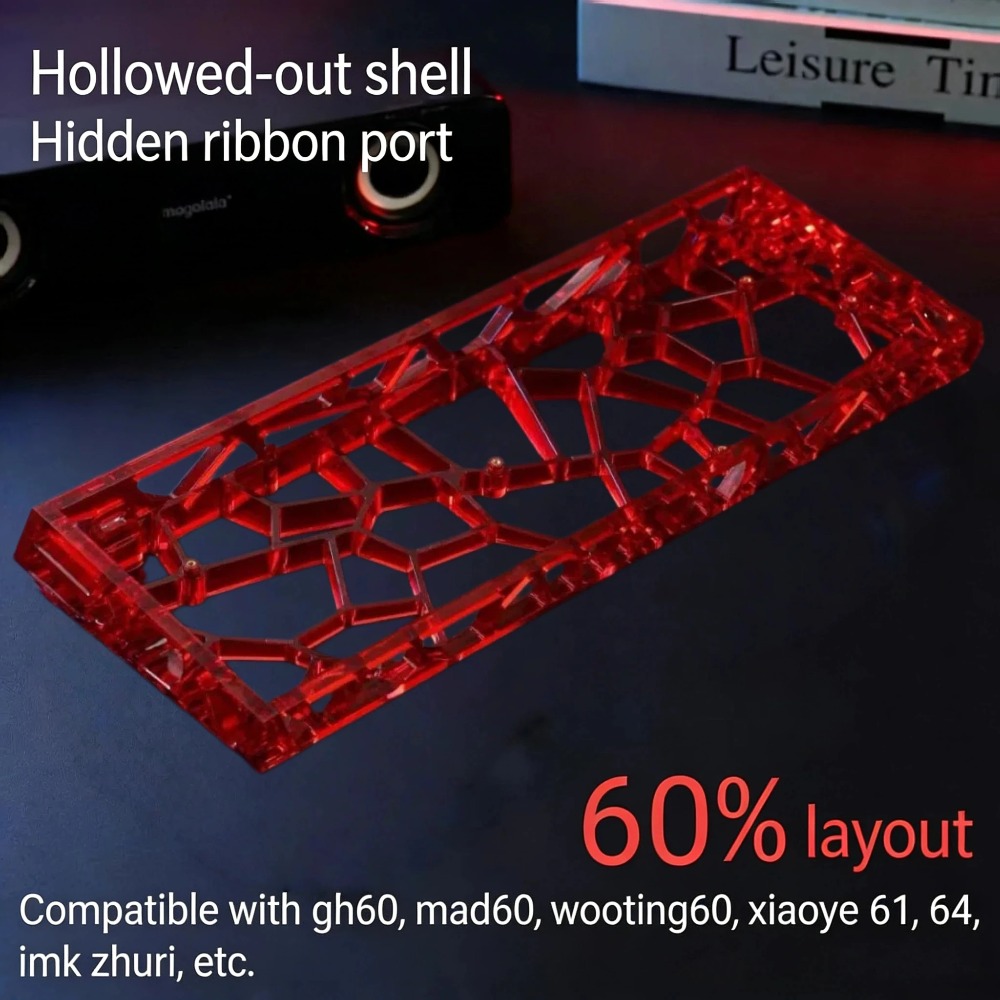 GH60 Keyboard Case Hollow Tran - огляд і ціна Hot Swap Pcb