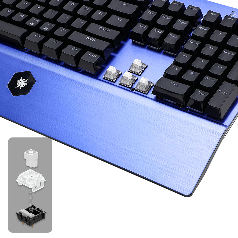 HEXGEARS GK739 Hot Swappable d - огляд і ціна Keyboard Gaming Blue Switch