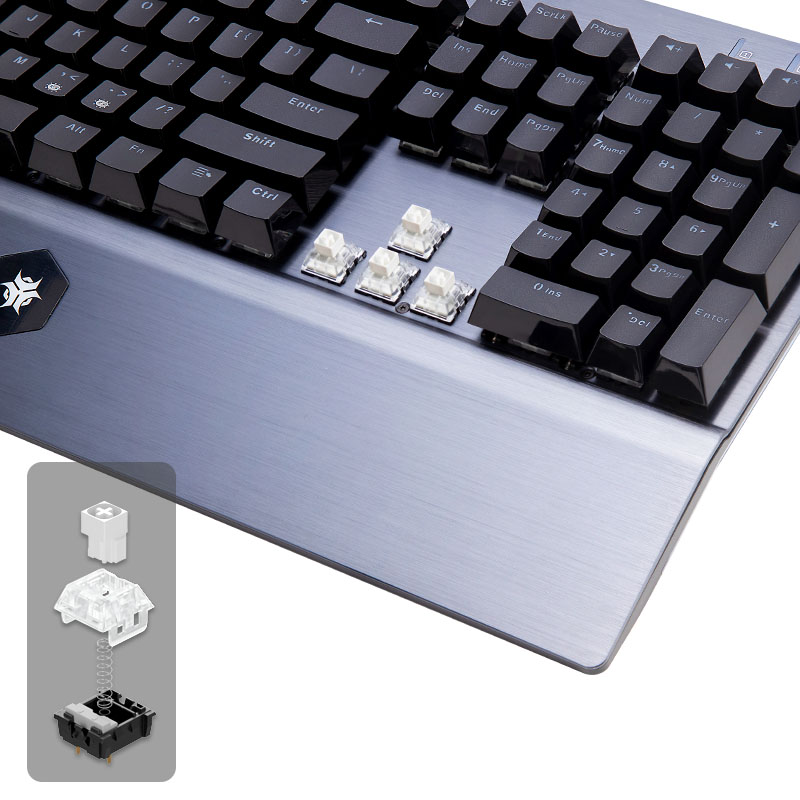 HEXGEARS GK739 Hot Swappable d - огляд і ціна Keyboard Gaming Blue Switch