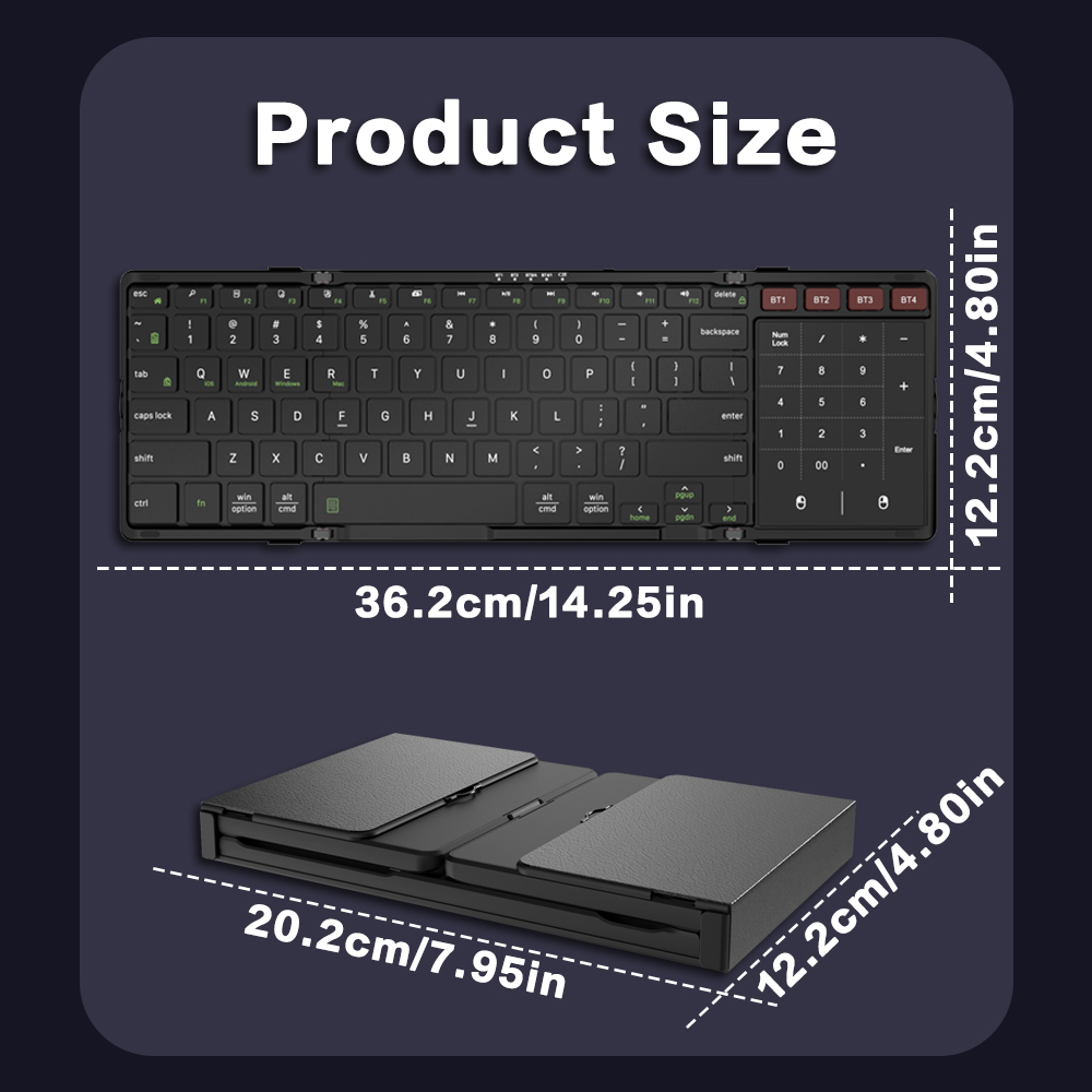 JOMAA Foldable Bluetooth Keybo - огляд і ціна Gaming Keyboard Budget