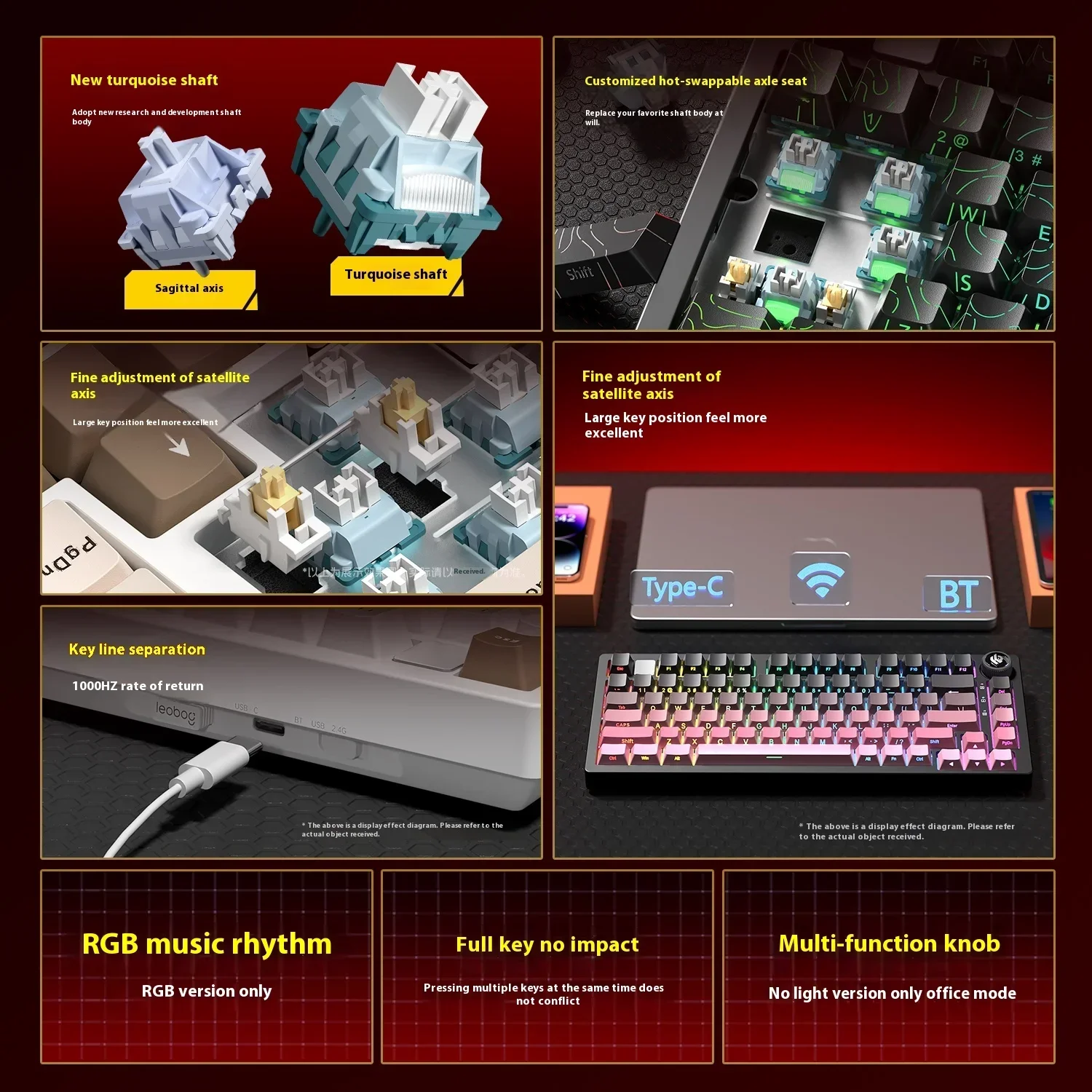 Leobog Hi75C Hi75 Hi75C Pro Al - огляд і ціна Gaming Keyboard Mini Mechanical