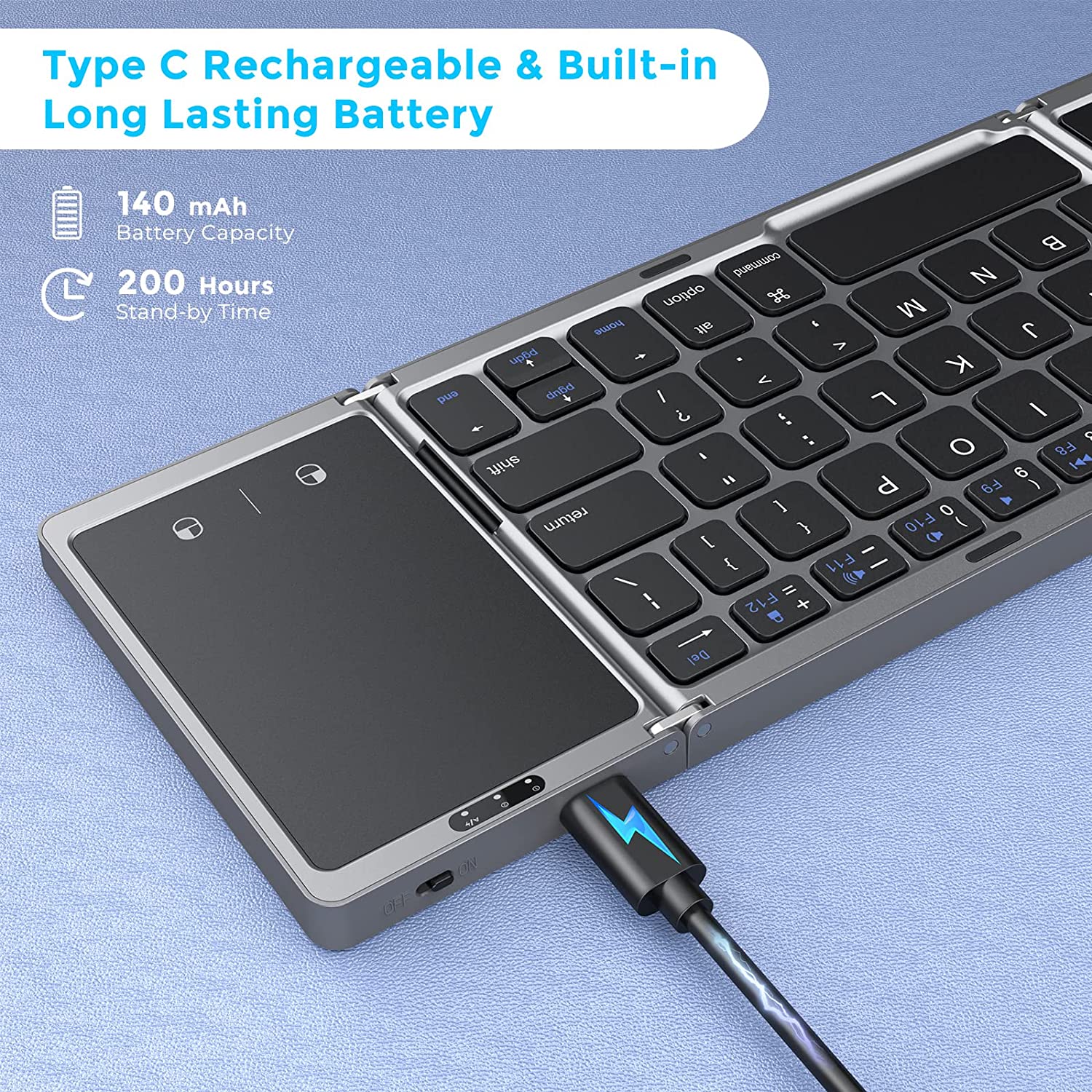Seenda Foldable Wireless Bluet - огляд і ціна Gaming Keyboard Budget