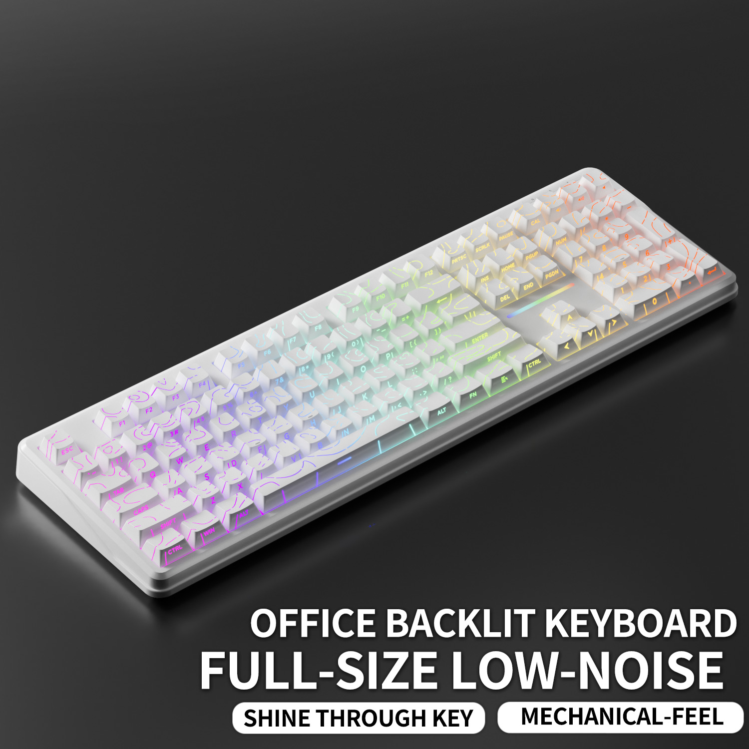 V108 Pro Wired&Wirel Keyboard  - огляд і ціна Gaming Keyboard No Noise