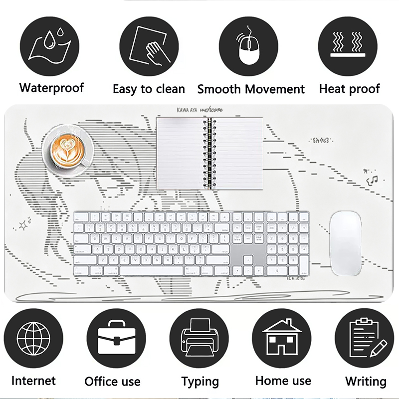 1Pcs Leather Mouse Pad Anime A - огляд і ціна Gaming Keyboard Tactile