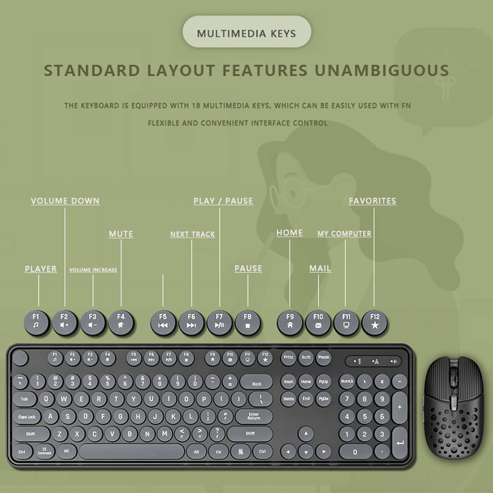 104 Keys 2.4G Wireless Gaming  - огляд і ціна Gaming Keyboard And Mouse Combo Wireless